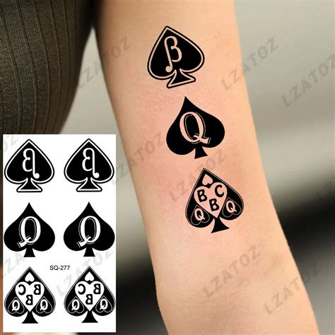 Tatuagens temporárias de poker
